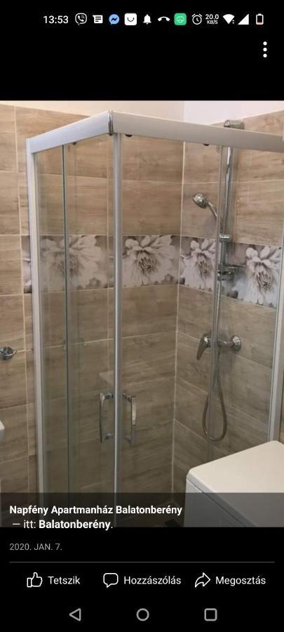 Napfeny Apartmanhaz Balatonberény Buitenkant foto